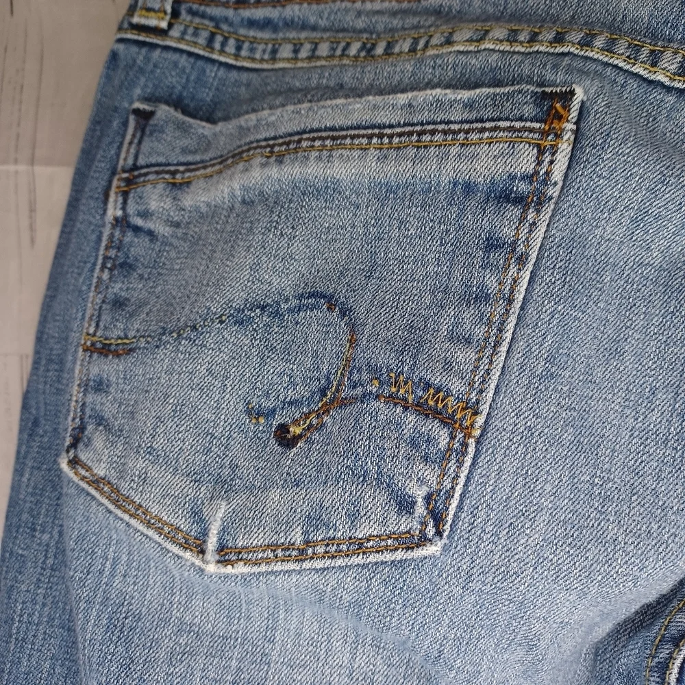 Lucky Brand Dungarees Wondering Scarlett Calassic Blue Denim Jeans - Picture 11 of 14